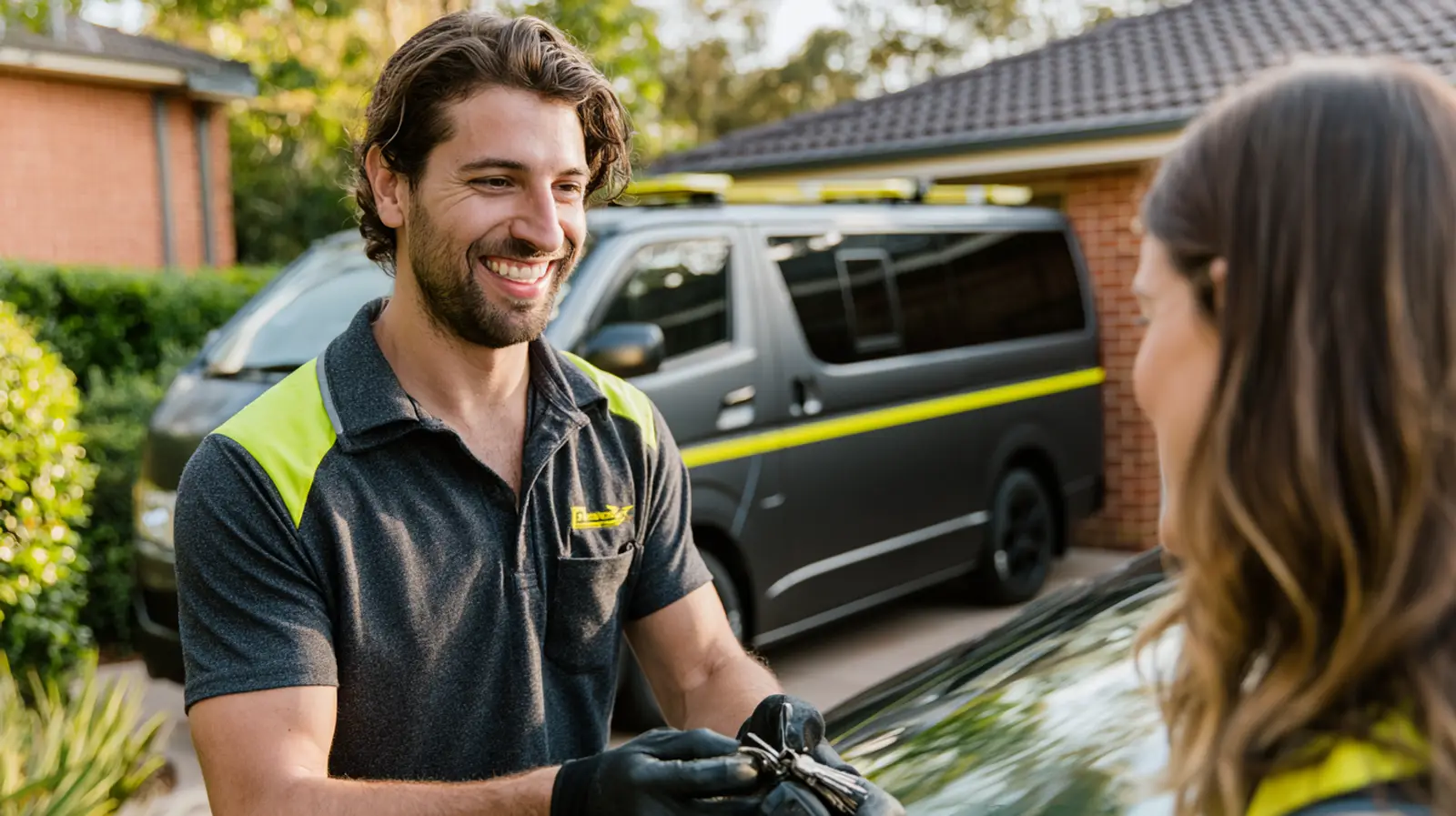 Mobile windscreen technician repairing a vehicle in Parramatta
