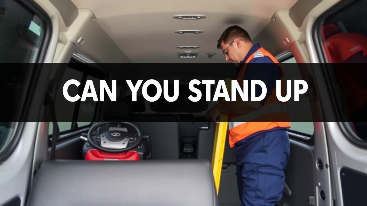 Can you stand up inside a Toyota HiAce?